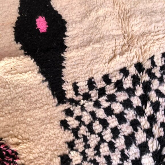 Contemporary Colorful Azilal Handmade Rug - Wool Moroccan Carpet- Free delivery - Picture 3 of 5